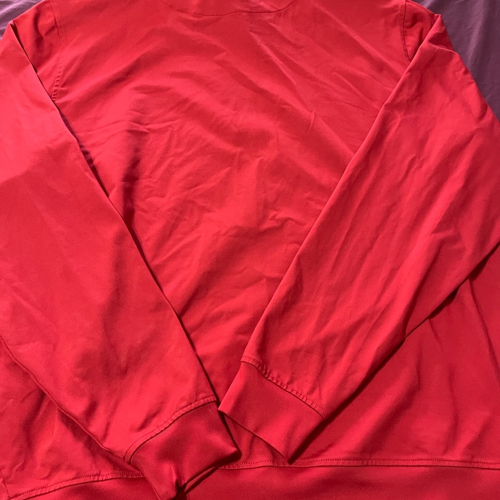 Footjoy XL 1/4 Zip Pullover Red - Picture 3 of 5